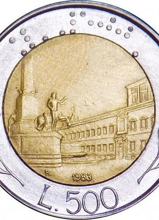 Італія - италия 500 лир, 1982-2001 №355