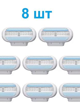 Сменные кассеты для бритвы gillette venus картриджи набор из 8 шт