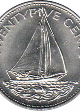 Багамы › королева елизавета ii 25 центов, 1974-1989 №1903