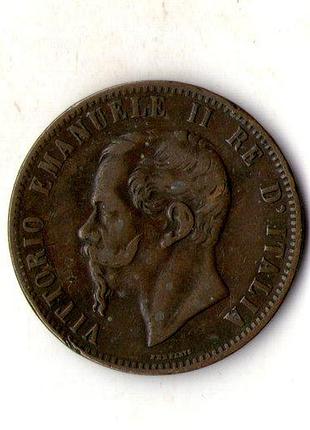 Італія король віктор еммануїл ii 10 чентезимо, 1867 рік мідь №2839