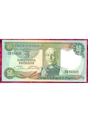 Ангола португальська 50 ескудо 1972 рік unc №565