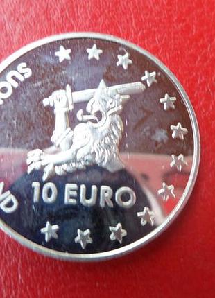 Фінляндія (suomi) 10 євро, 1996 олафсборг agсрібло 0.925, 14.4g, ø 30mm