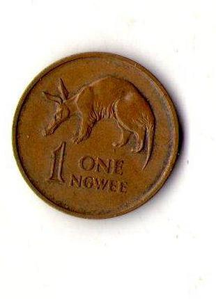 Замбія › республіка замбія 1 нгвеє, 1968 рік бронза, 2.3g, ø 17.6mm №2121
