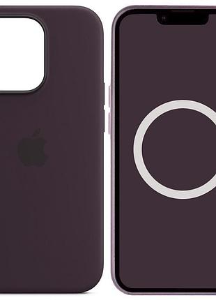 Чехол silicone case (aaa) with magsafe and animation для apple iphone 14 pro max (6.7") фиолетовый / elderberry