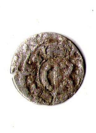 Лівонія › шведська окупація риги 1 солід, 1660-1665 срібло (білон), 0.55g, ø 15mm №3485