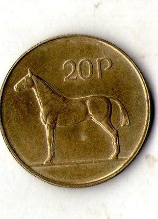 Республика ирландия (éire) 20 пенсов 1995 год никель-латунь, 8.47g, ø 27.1mm no363