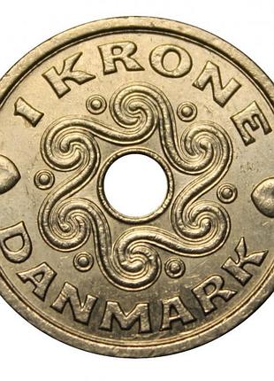 Данія 1 крона 2007 рік королева маргрете ii №1967