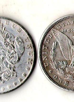 Сша › сполучені штати америки 1 долар, 1878-1921 долар моргана муляж
