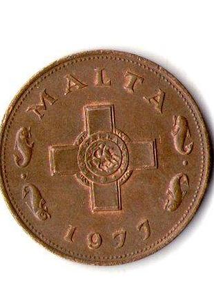Мальта 1 цент, 1977 год бронза, 7.15g, ø 25.9mm no2799