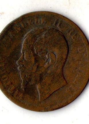 Італія король віктор еммануїл ii 10 чентезимо, 1867 рік №2987