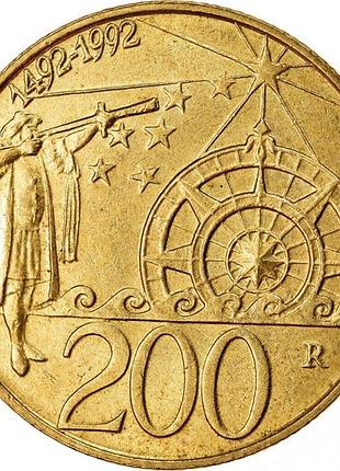 Сан-маріно 200 лір, 1992 500 років відкриттю америки no838