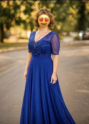 Сукня жіноча ошатна,синього кольору