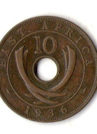 Британська східна африка георг v 10 центів 1936 рік бронза, 11.14g, ø 31mm №2858
