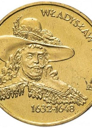 Польща 2 злотих 1999 владислав iv ваза (1632-1648) №2842