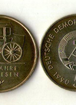 Німеччина ндр 5 марок, 1990 рік 500 років почті №630