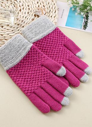 Перчатки для сенсорных экранов touch gloves liberty crimson
