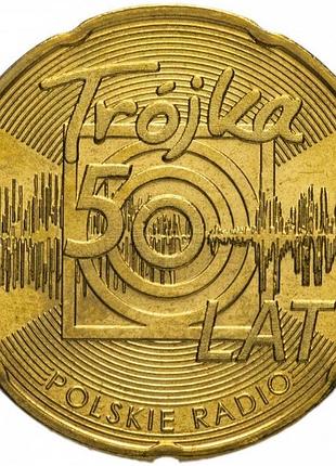 Польша 2 злотых, 2012 50 лет радио тройка №1737