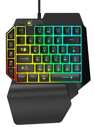 Дротова ігрова клавіатура free wolf k15 pubg keycap edition для смартфона пк планшета