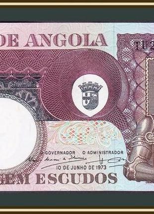 Ангола португальська 100 ескудо 1973 рік unc №573