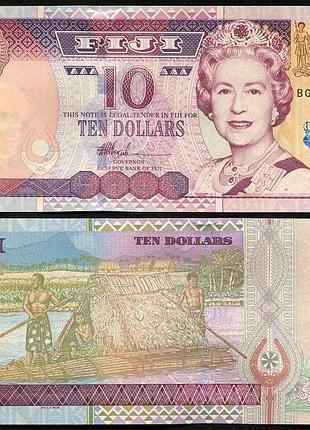 Фиджи - fiji 2002 - 10 dollars - unc №178