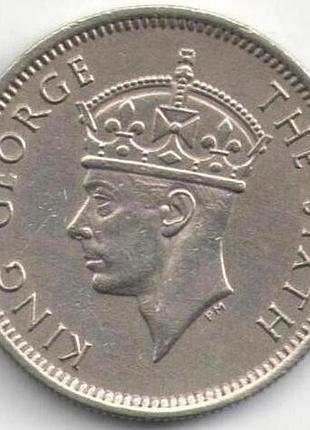 Малайя король георг vi 10 центів 1950 рік №819/10