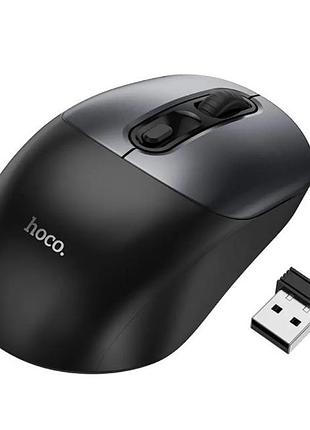 Мышь беcпроводная hoco gm28 1600 dpi для пк и ноутбуков черно-серый