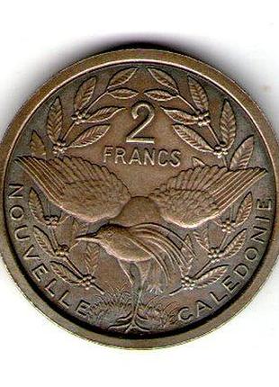 Нова каледония 2 франка 1949 бронза пробник редкая