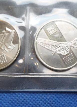 Югославия набор 10946 2 монеты в банковском буклете