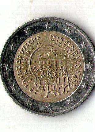 Німеччина - германия фрг 2 евро, 2015 25 лет объединению германии №1940