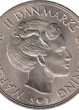 Дания 5 крон, 1973 рік королева маргрете ii №2220