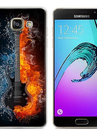 Чехол-накладка tpu image guitar для samsung galaxy a7 2017/a720