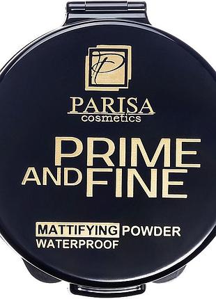 Пудра компактная parisa cosmetics prime and fine pp-03 тон 03 насыщенный бежевый