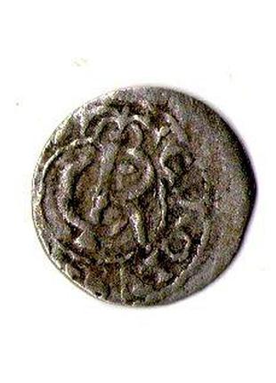 Лівонія › шведська окупація риги 1 солід, 1660-1665 срібло (білон), 0.55g, ø 15mm №3489