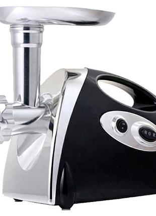 Мясорубка электрическая с соковыжималкой domotec ms-2019 2400w. цвет: черный