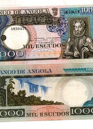 Ангола португальська 1000 ескудо 1973 рік unc №568