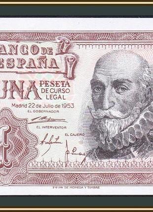 Іспанія 1 песета 1953 p-144 (144a.3) unc no801