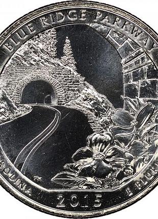 Сша ¼ долара, 2015 дорога блу рідж №002
