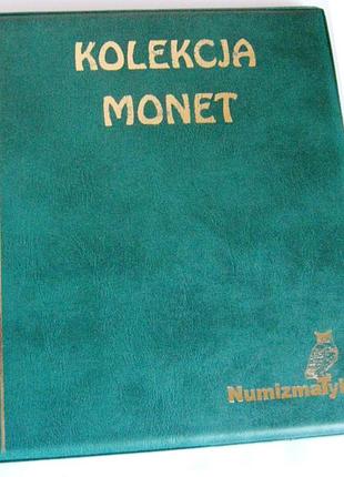 Подарочный альбом для монет kolekcja 221 ячейка зеленый