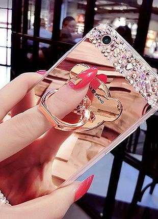 Чохол-накладка tpu luxury bear rose gold для samsung galaxy note 8 (n950)
