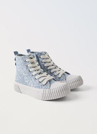 Высокие кеды zara