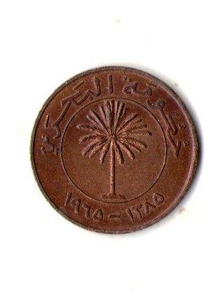 Королевство бахрейн 10 филс, 1965 бронза, 4.75g, ø 23.5mm no535