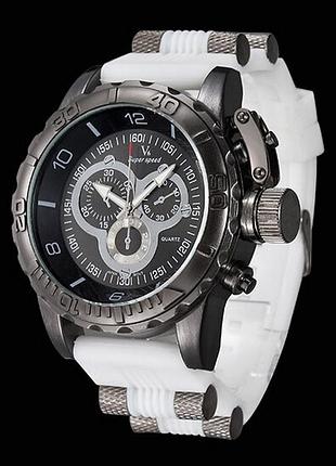 Часы мужские v6 grizzly white