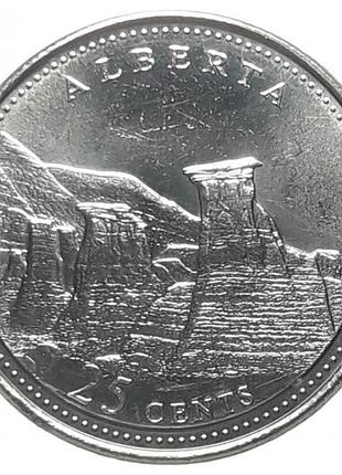 Канада 25 центов, 1992 альберта №012