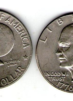 Сша 1 доллар 1976 200-летие декларации независимости сша. доллар эйзенхауэра