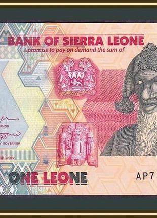 Sierra leone сьерра-леоне - 1 leones 2022 unc №760