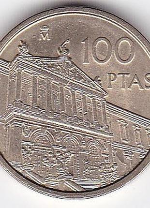 Іспанія - іспанія король хуан меган i 100 песет, 1996 національна бібліотека no878