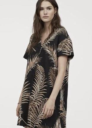 Сукня h&m плаття з домішкою льону