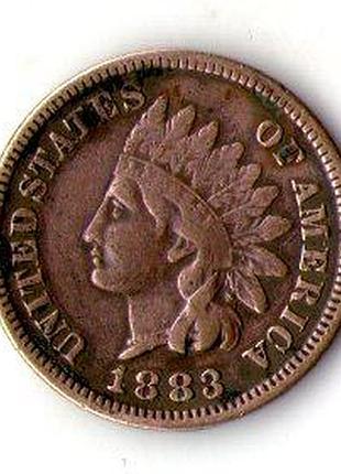 Сша 1 цент, 1883 рік indian head cent no907