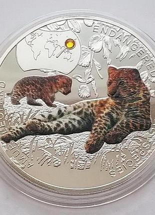 Замбия. леопард. 1000 квача 2014 г. муляж №013