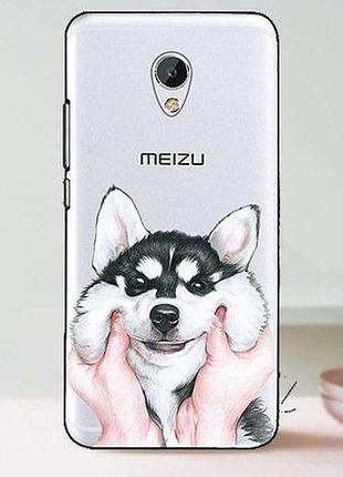 Чехол-накладка tpu image husky для meizu mx6